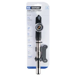 Oxford Airflow Strike Alloy Mini Pump With Gauge