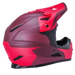 Kali Zoka Dash Mat Red/Burgundy Full Face Helmet -Les Cycles Shop 4058642 zz k0210621212 2 2