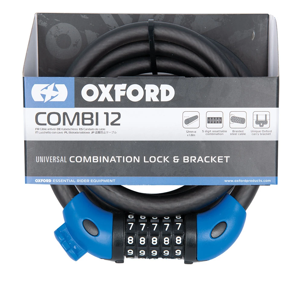 Oxford Combi 12 12mm X 1800mm Lock And Bracket 3 Oxford Combi 12 12mm X 1800mm Lock And Bracket