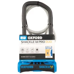 Oxford Shackle14 Pro Duo U-Lock 320mm X 177mm + Cable