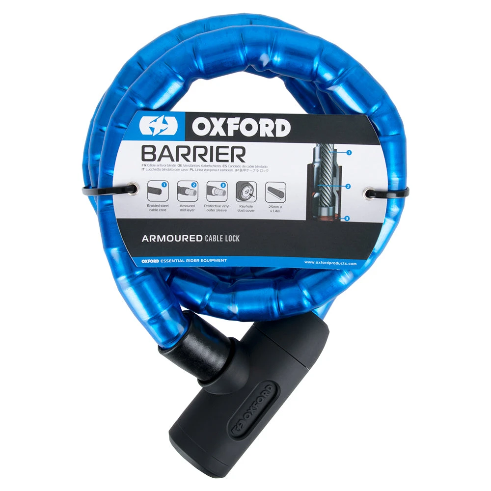 Oxford Barrier Armoured Cable 1.4mx25mm Various Colours 3 Oxford Barrier Armoured Cable 1.4mx25mm Various Colours