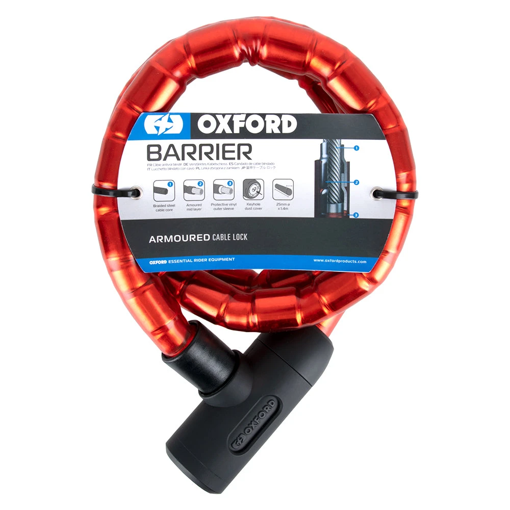 Oxford Barrier Armoured Cable 1.4mx25mm Various Colours 4 Oxford Barrier Armoured Cable 1.4mx25mm Various Colours - Image 2