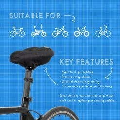 Oxford Contour Gel Saddle Cover Black -Les Cycles Shop 5968504 sa895 6 2
