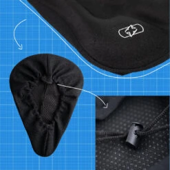 Oxford Contour Gel Saddle Cover Black -Les Cycles Shop 5968505 sa895 7 2