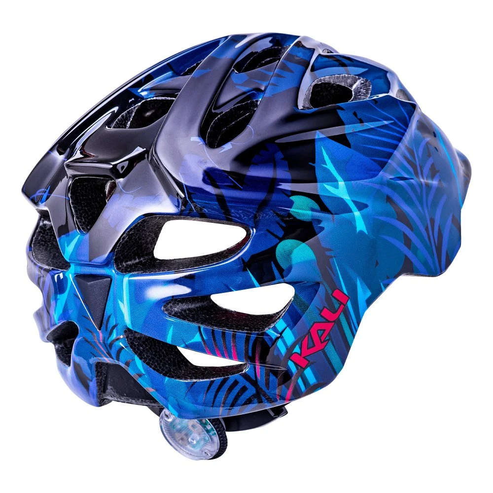 Kali Chakra Child Lighted Jungle Gloss Blue Helmet 5 Kali Chakra Child Lighted Jungle Gloss Blue Helmet - Image 3