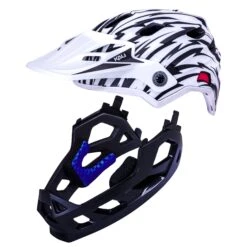 Kali Maya Child FF LTD Zolt Mat White/Black Detachable Kids Helmet -Les Cycles Shop 8452293 k0221924312 2 2
