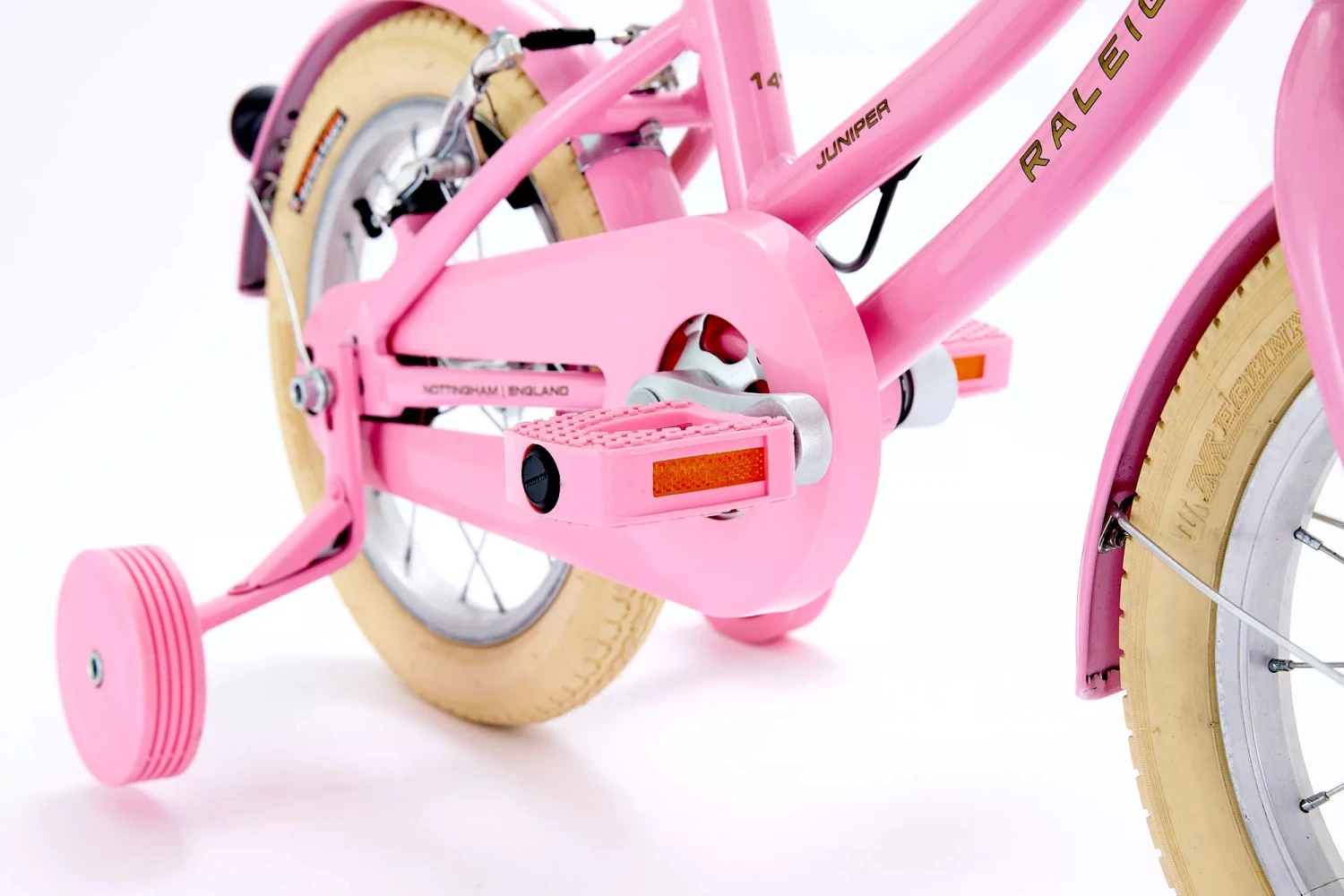 Raleigh Juniper Pink 14 Inch Wheel 2025 Kids Bike 6 Raleigh Juniper Pink 14 Inch Wheel 2025 Kids Bike - Image 4