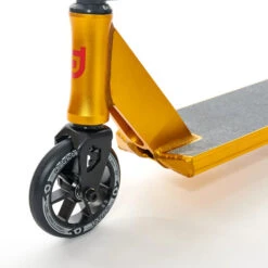 District Titan Complete Scooter - Ano Gold / Black 120mm Wheels 11 District Titan Complete Scooter - Ano Gold / Black 120mm Wheels -Les Cycles Shop Titan Gold Front DIC20006