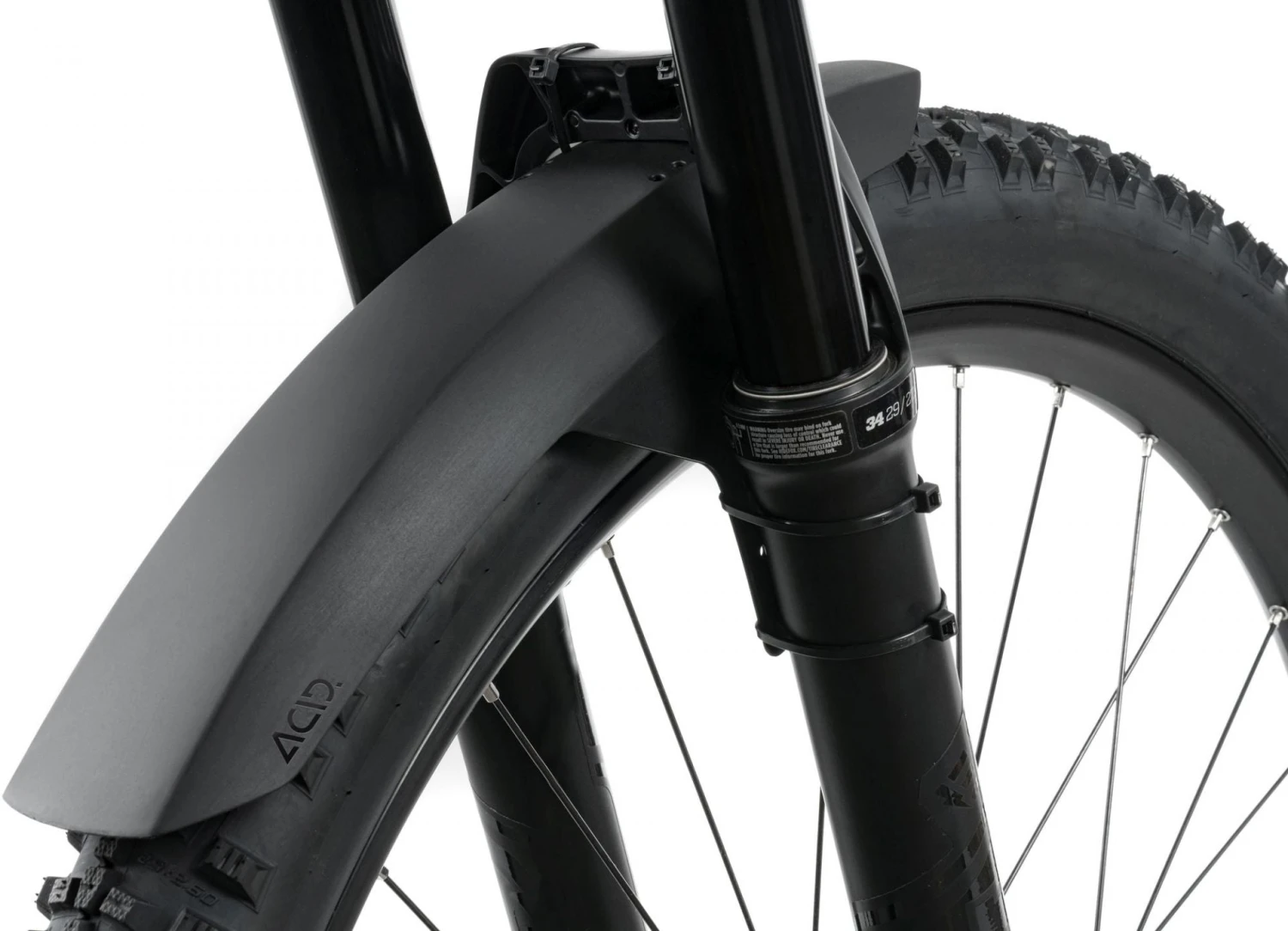 Cube Acid Mudguard Mud Blocker Front Short Black 4 Cube Acid Mudguard Mud Blocker Front Short Black - Image 2